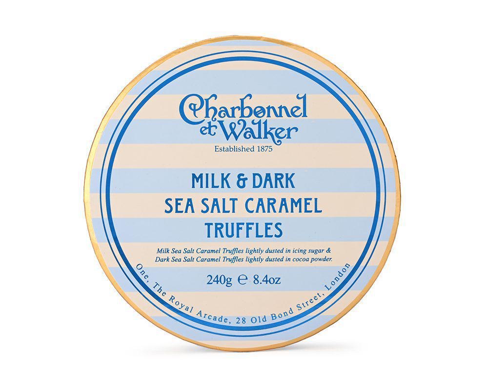 ترافل ملح البحر بالكراميل بشوكولاتة الحليب والداكنة-‏Milk and Dark Sea Salt Caramel Chocolate Truffles