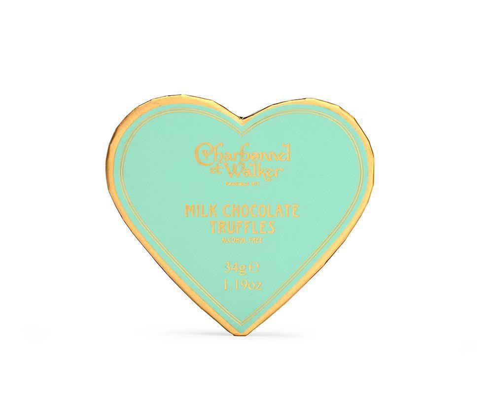 ميني قلب ترافل شوكولاتة بالحليب-‏Milk Chocolate Truffles Mini Heart