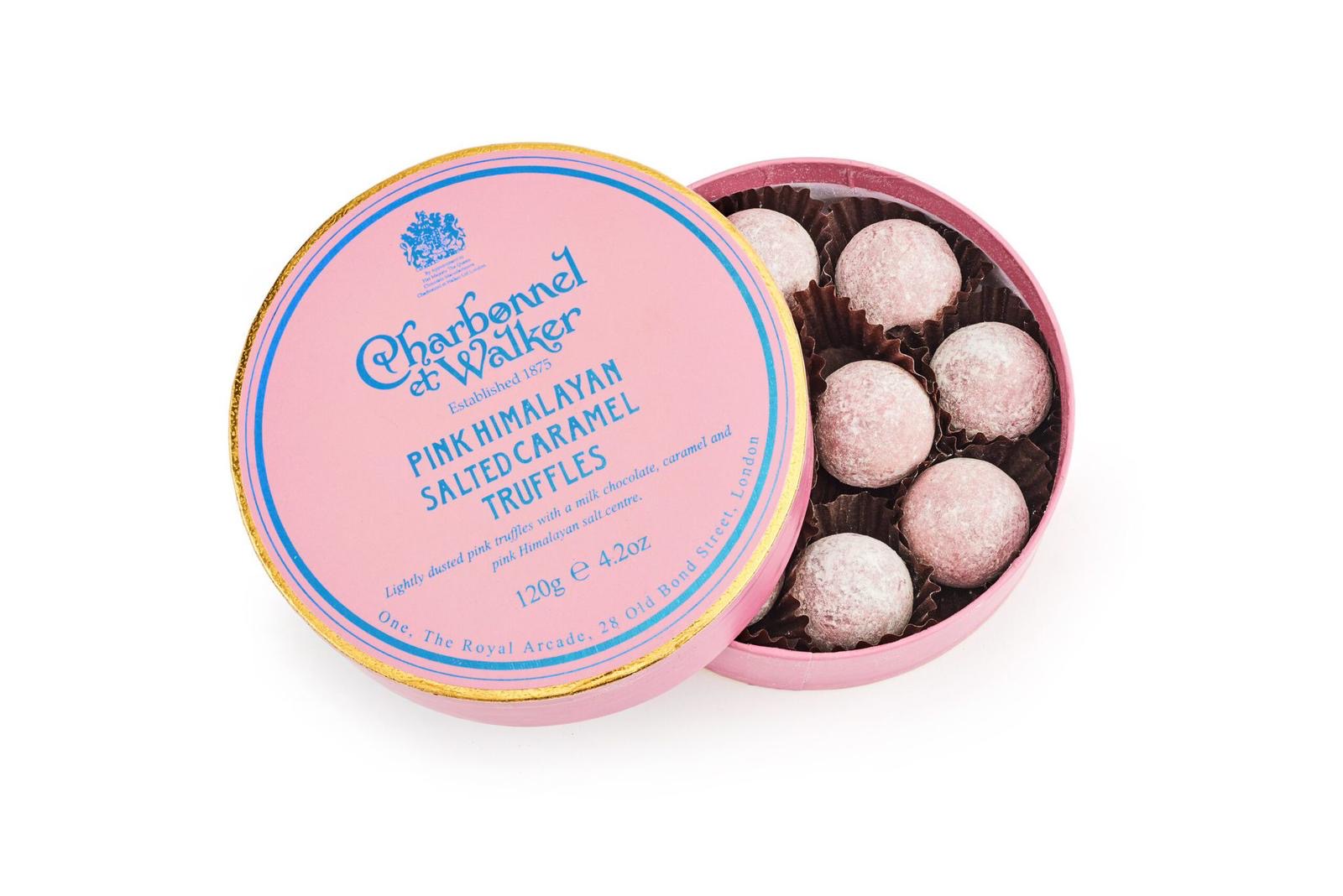 ترافلز شوكولاتة الكراميل المملح بملح الهملايا الوردي -Pink Himalayan Salted Caramel Chocolate Truffles