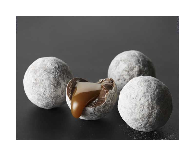 ‏ترافل شوكولاتة بالحليب والكراميل وملح البحر - Milk Sea Salt Caramel Chocolate Truffles