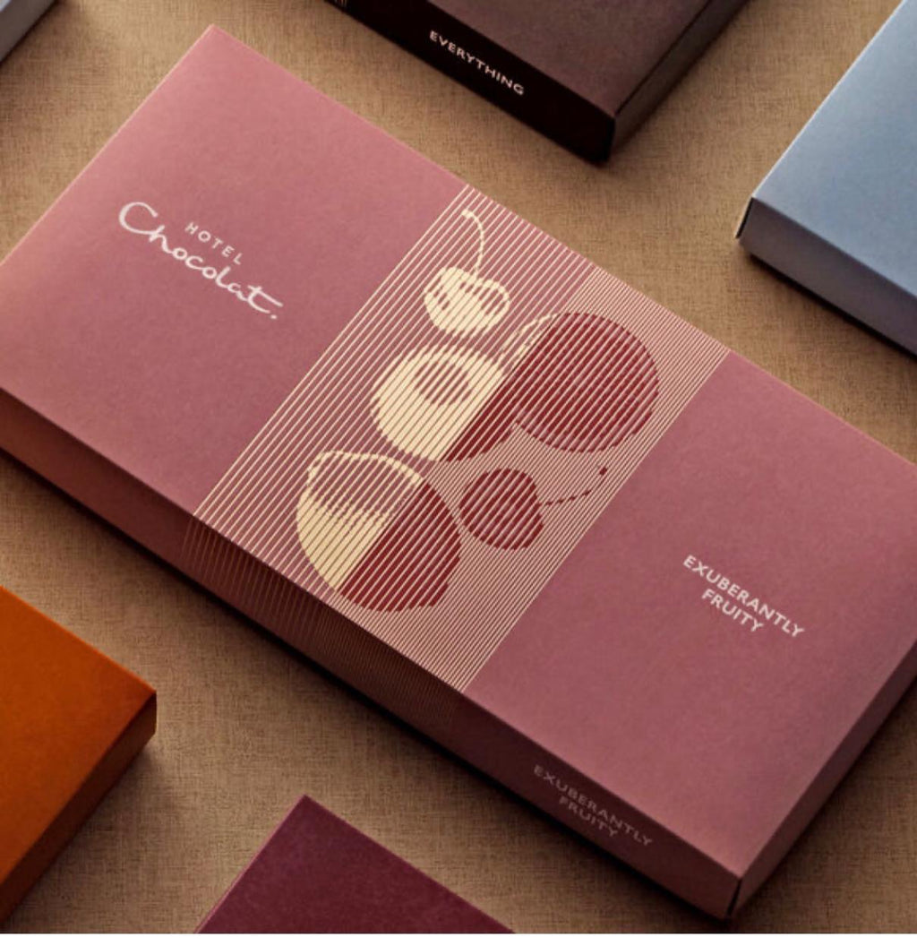 صندوق شوكولاتة الفواكه الفاخر (18 قطعة)؛ Exuberantly Fruity Chocolate Box 18-Piece