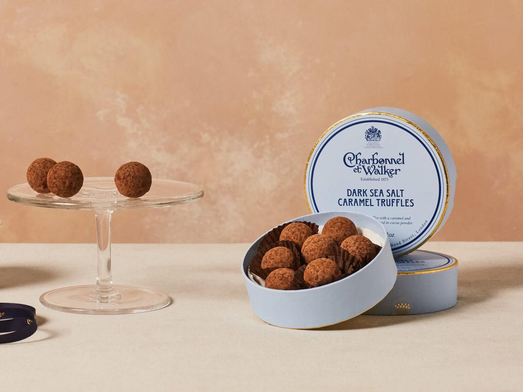 ترافل كراميل بملح البحر والشوكولاتة الداكنة- ‏Dark Sea Salt Caramel Chocolate Truffles